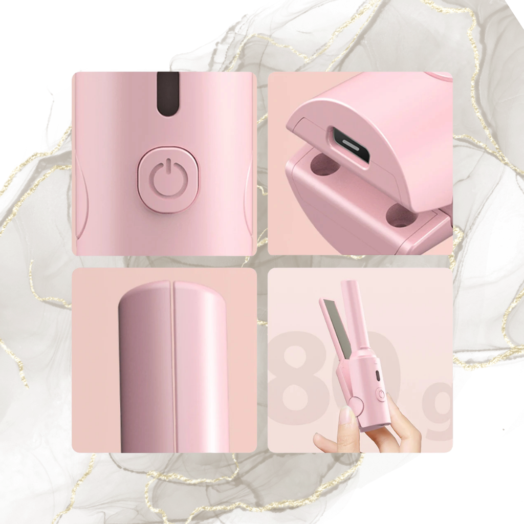 Mini Lisseur Portable Sans Fil – Rechargeable USB & Ultra-Léger