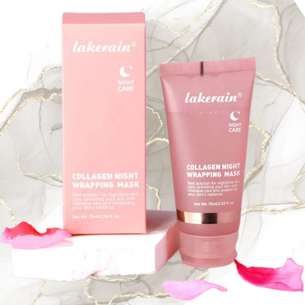 🌙 Pack Duo Masques de Nuit au Collagène & Curcuma + Applicateur – Éclat & Régénération