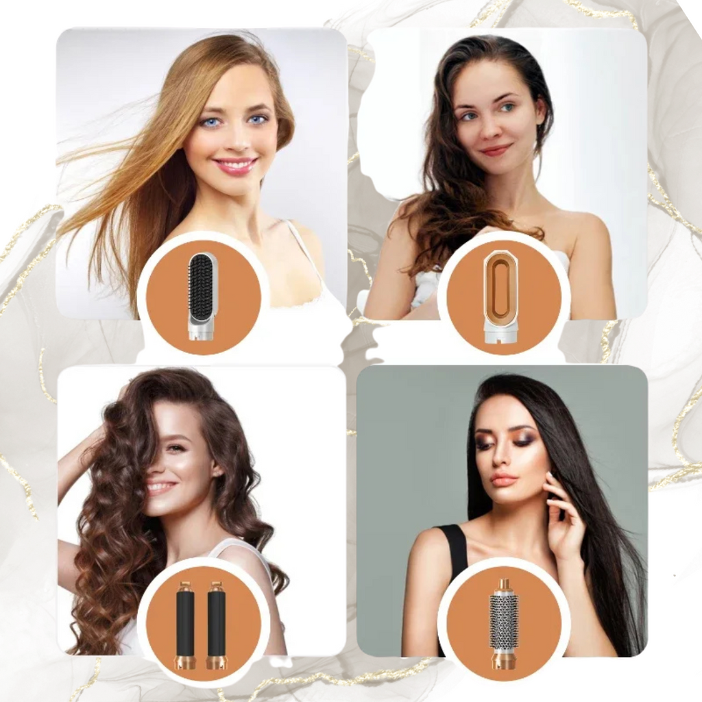 ✨ Boucleur multifonction Ionique 5 en 1- Séchage,Lissage & Boucles parfaites
