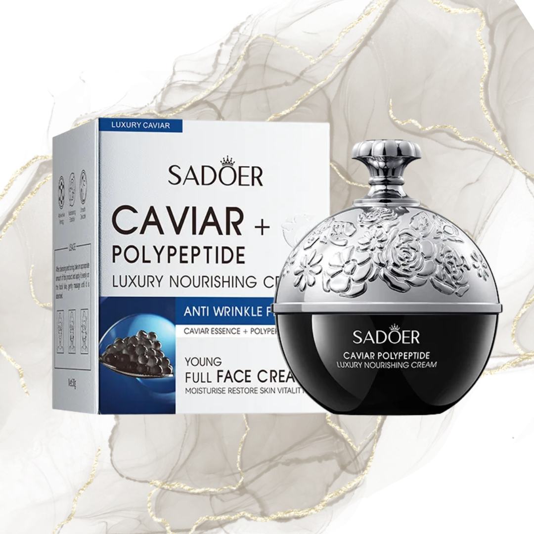 ✨ Crème Nourrissante au Caviar & Polypeptide – Soin Anti-Rides & Éclat de Jeunesse