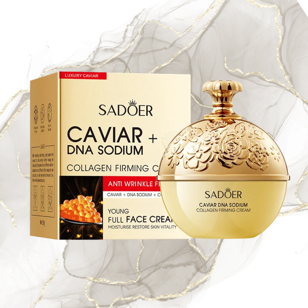 ✨ Crème Raffermissante au Caviar & Collagène – Anti-Rides & Éclat Jeunesse