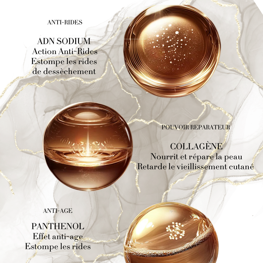 ✨ Crème Raffermissante au Caviar & Collagène – Anti-Rides & Éclat Jeunesse