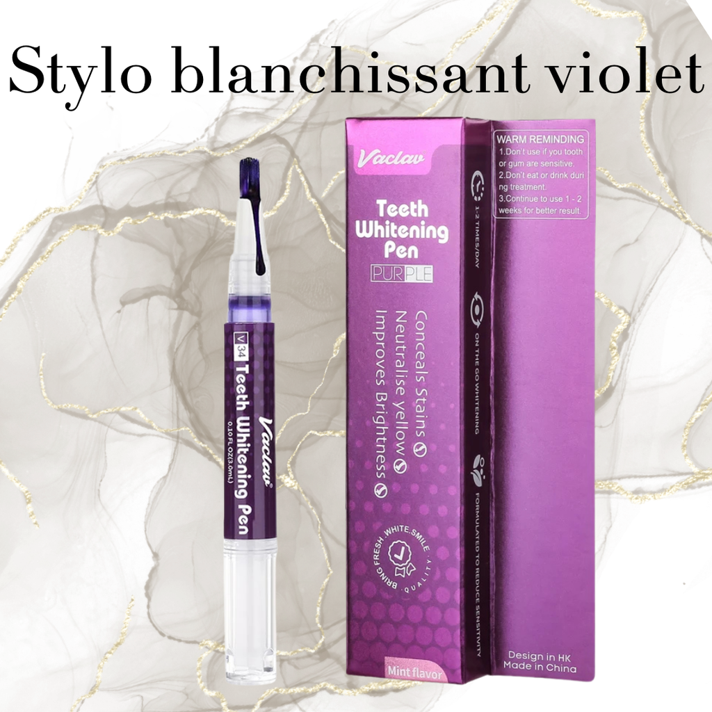 ✨ Stylo Blanchiment Dentaire – Violet