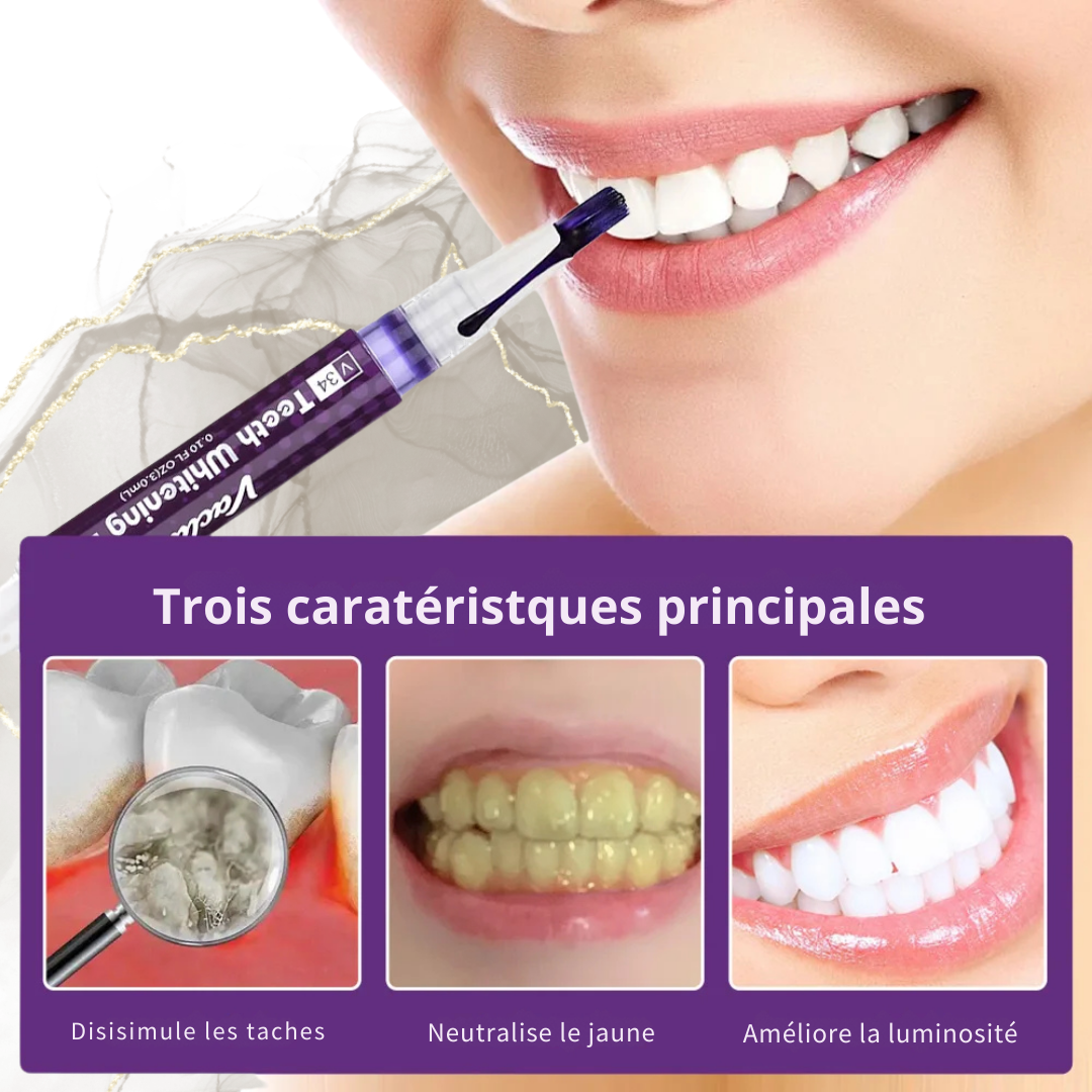 ✨ Stylo Blanchiment Dentaire – Violet